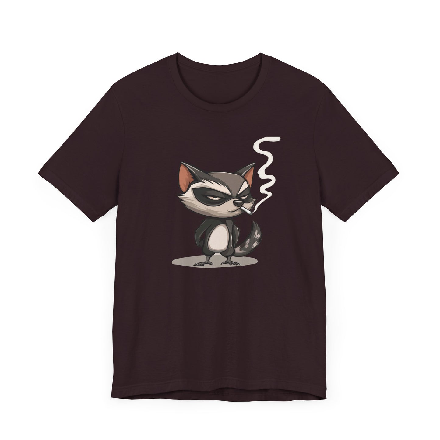 Moody Raccoon Smoking Cigarette T-Shirt