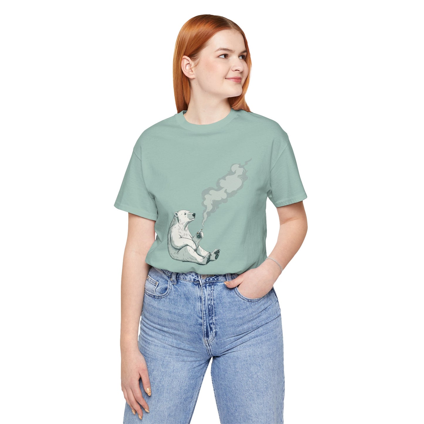 Polar Bear Smoking Cigarette T-Shirt