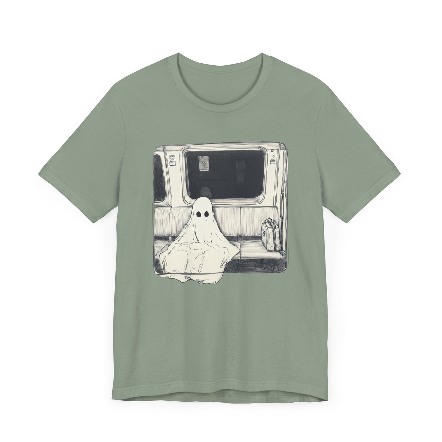 Sad Ghost On The Subway T-Shirt