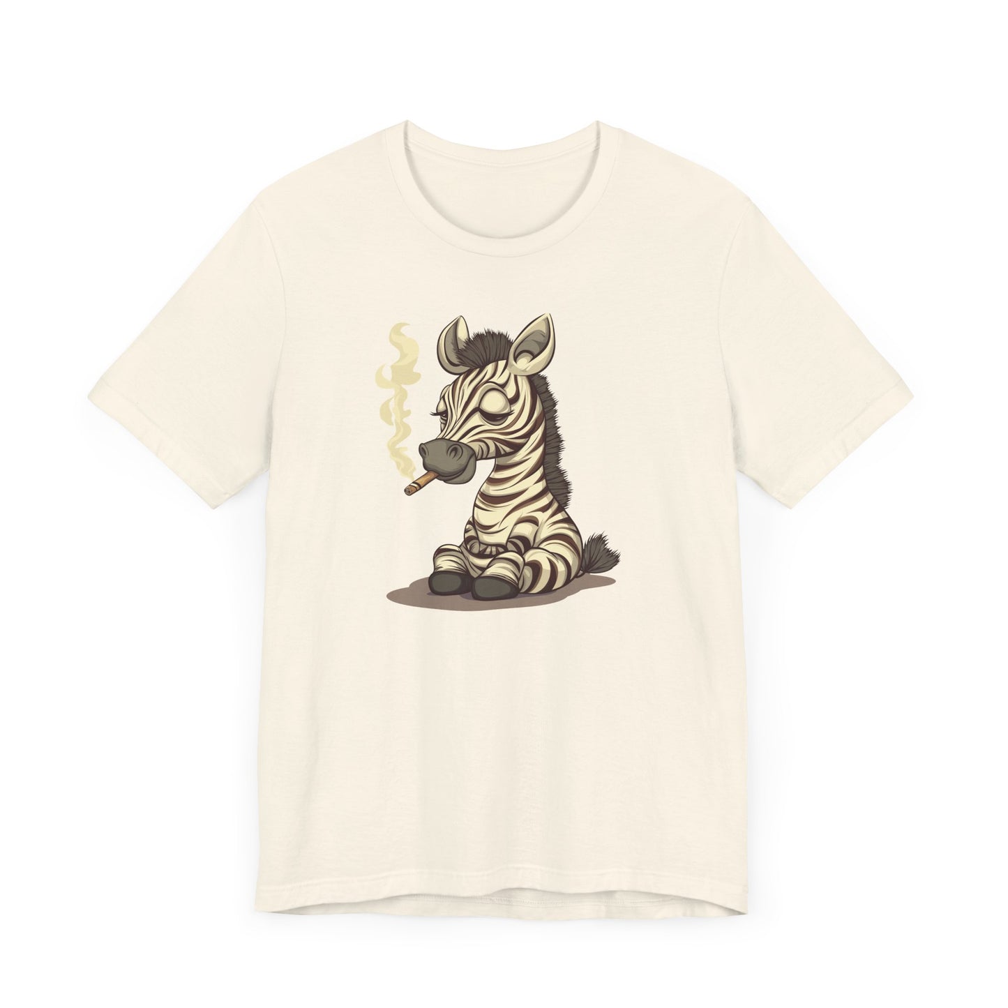 Zebra Smoking Cigarette T-Shirt