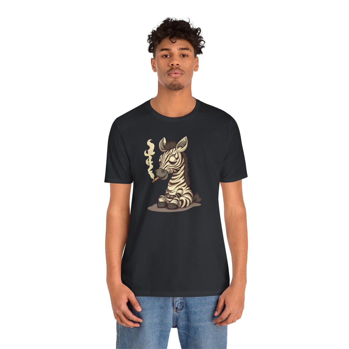 Zebra Smoking Cigarette T-Shirt