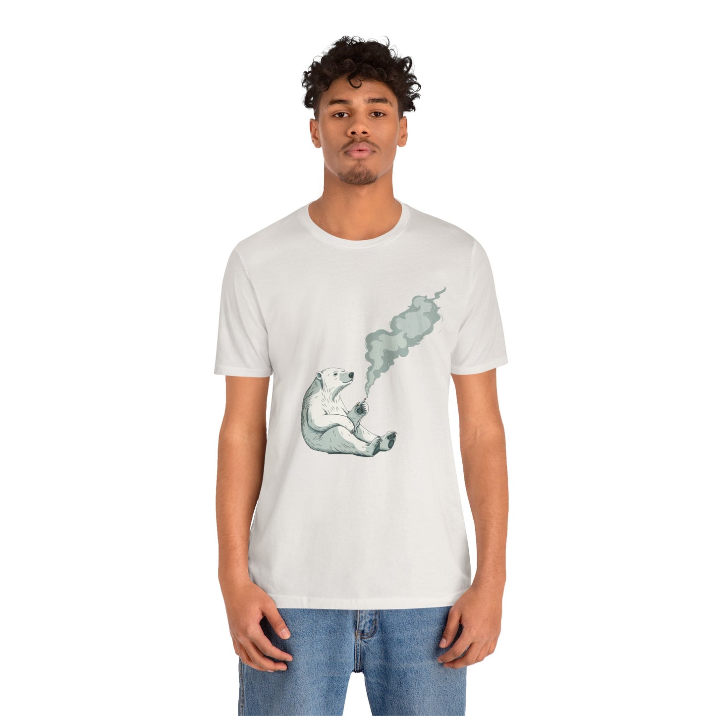 Polar Bear Smoking Cigarette T-Shirt