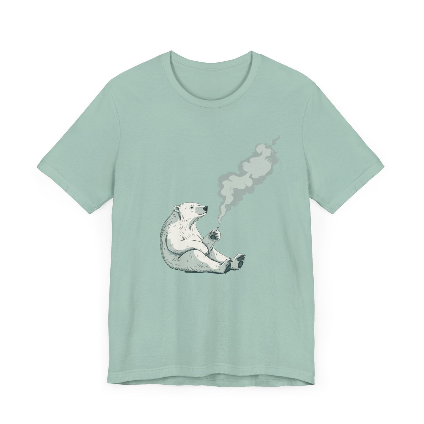 Polar Bear Smoking Cigarette T-Shirt