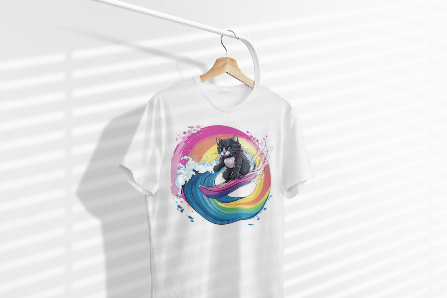 Surfing Cat Nalu T-Shirt