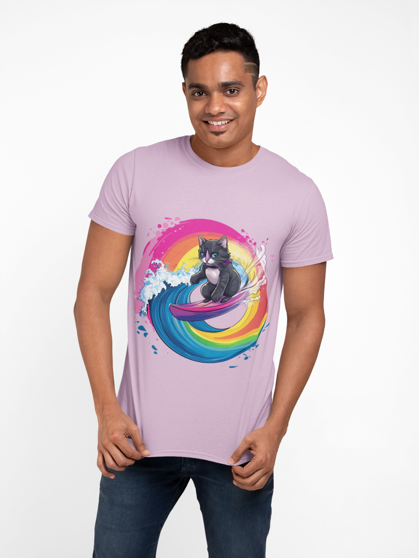 Surfing Cat Nalu T-Shirt