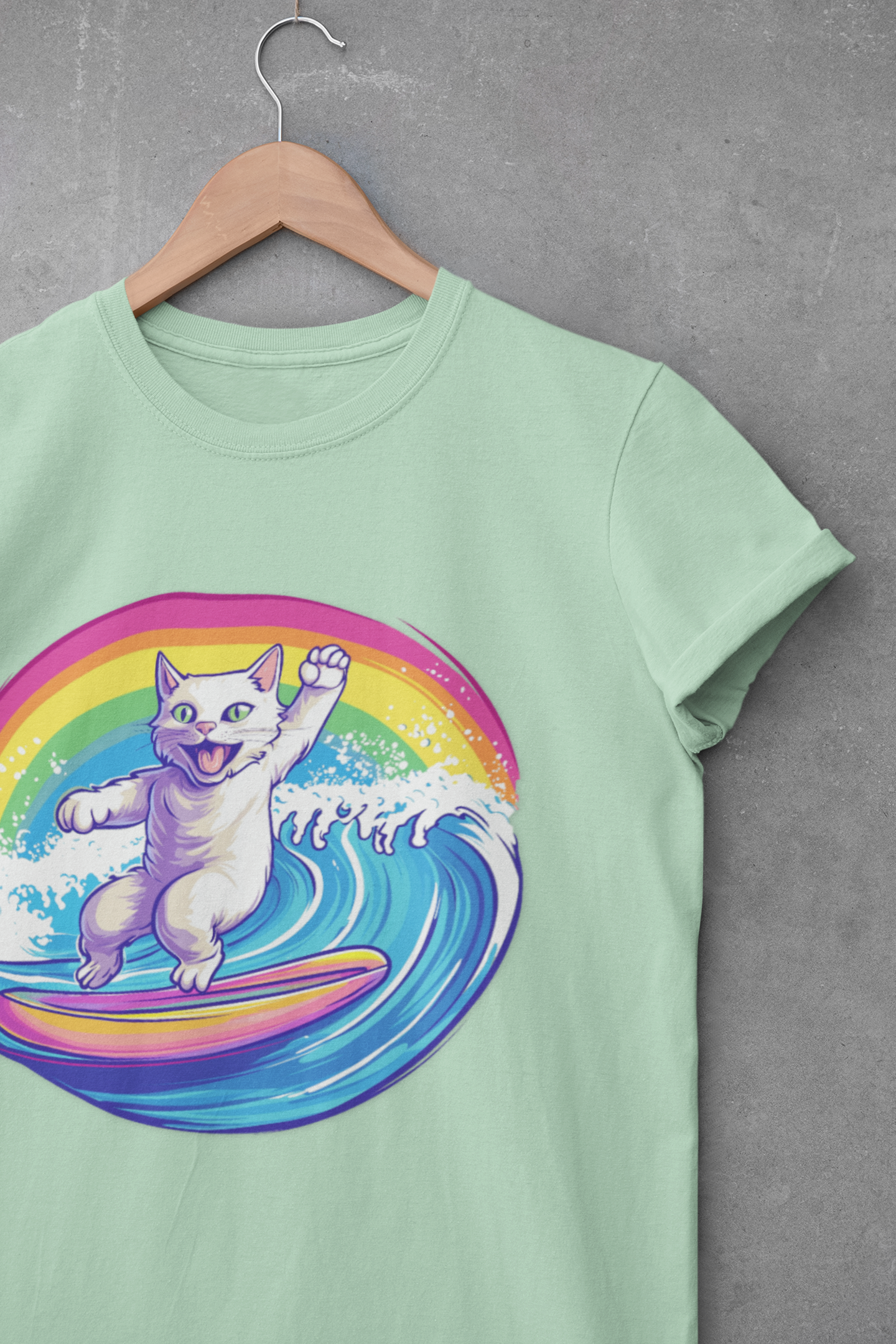 Surfing Cat Kona T-Shirt