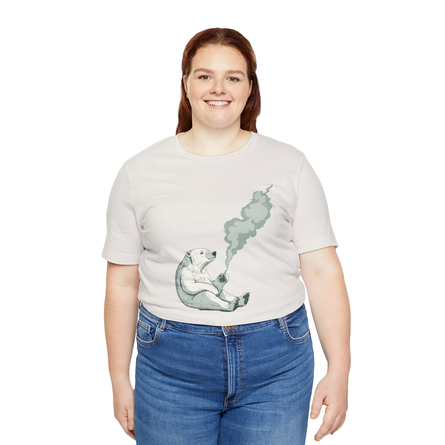 Polar Bear Smoking Cigarette T-Shirt