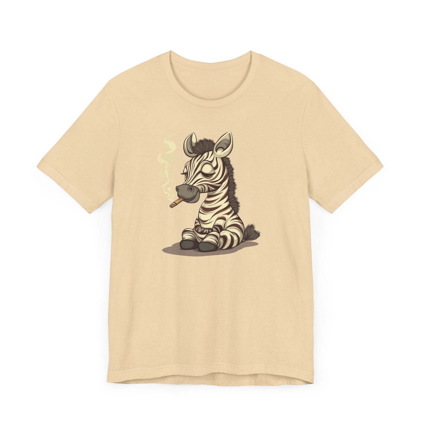 Zebra Smoking Cigarette T-Shirt