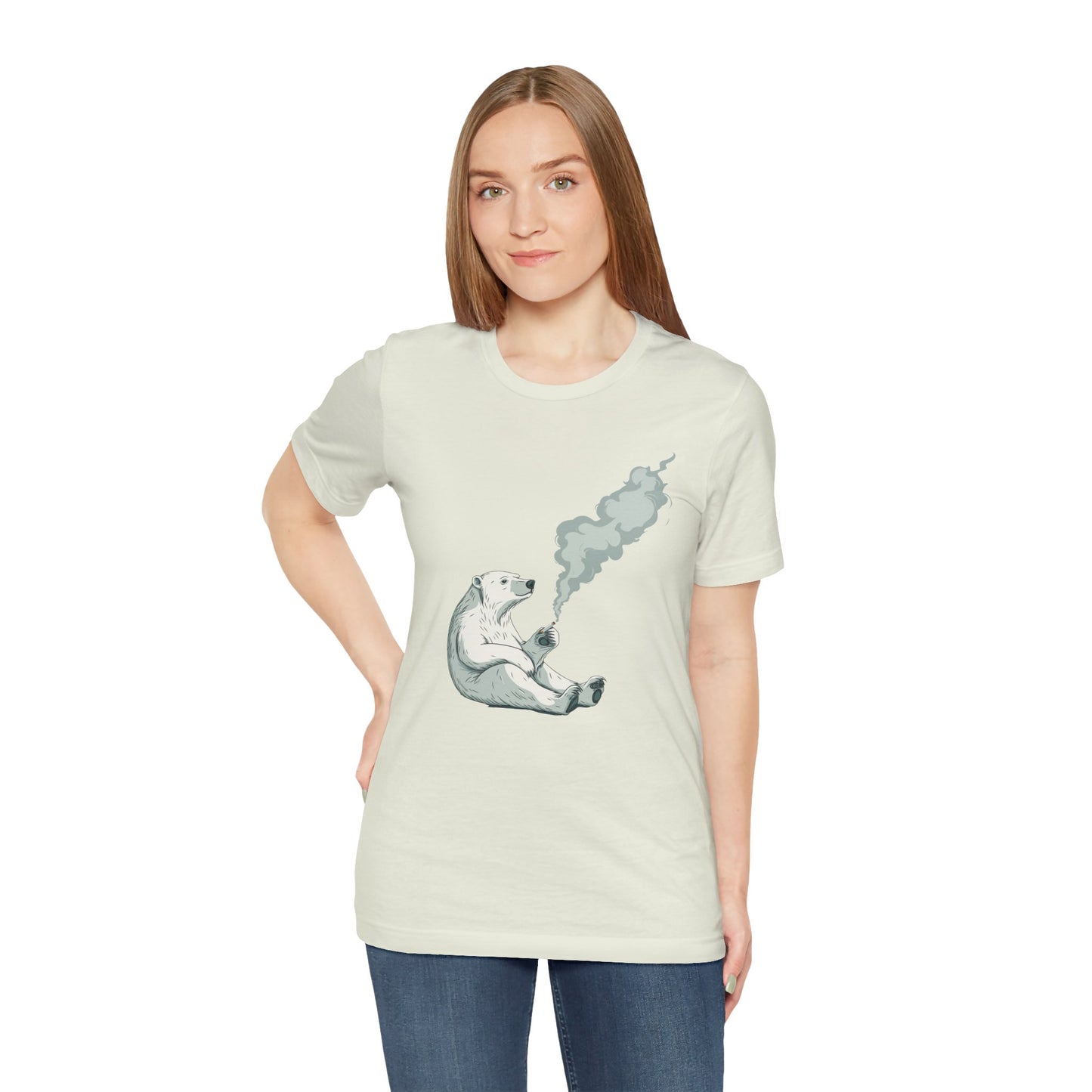 Polar Bear Smoking Cigarette T-Shirt