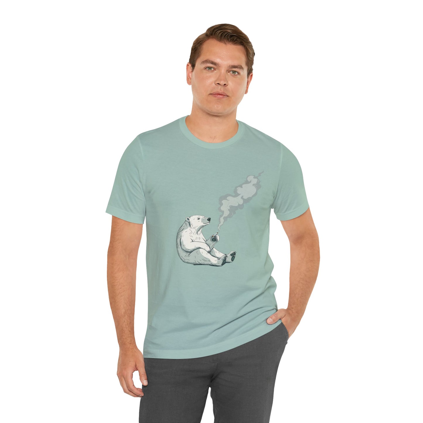 Polar Bear Smoking Cigarette T-Shirt