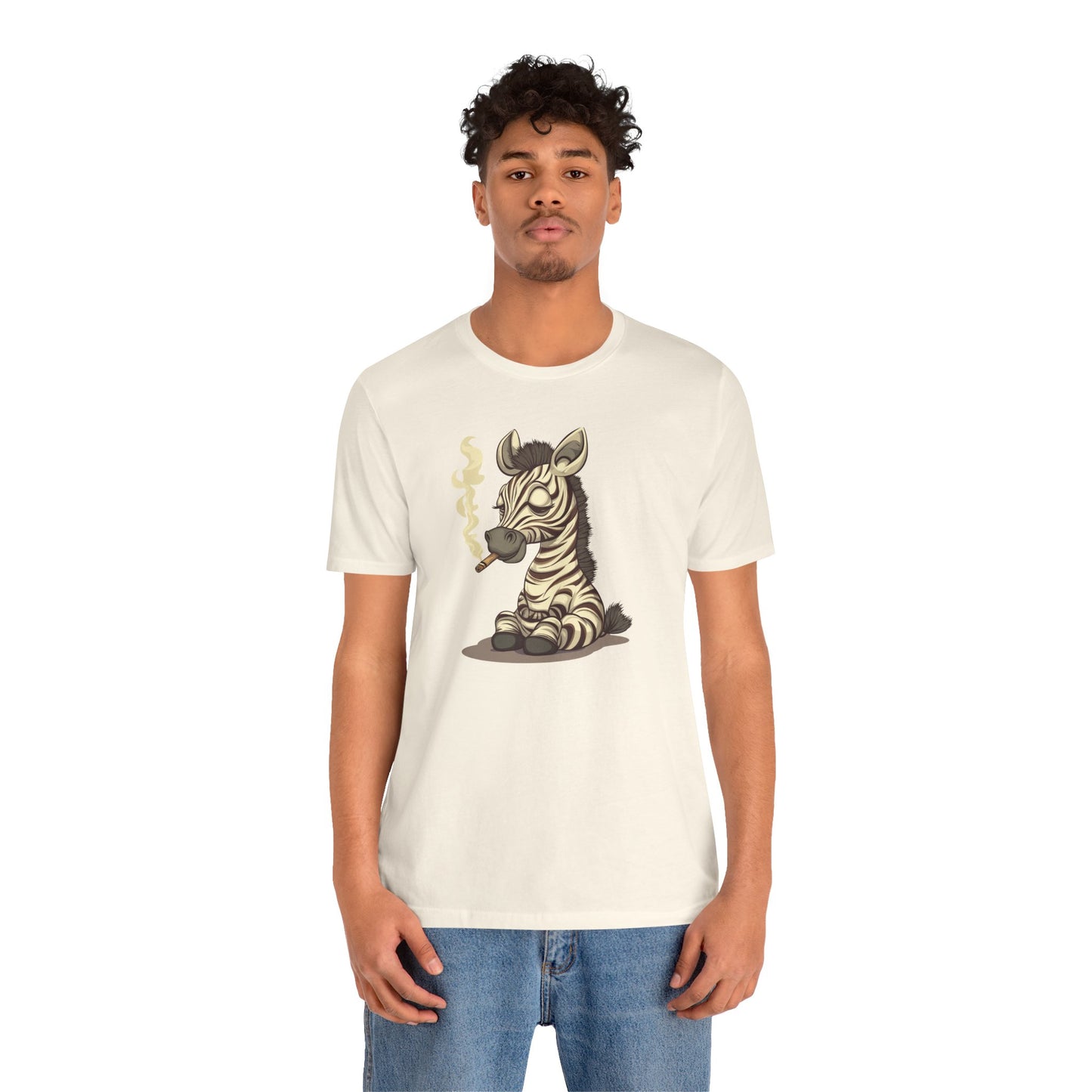 Zebra Smoking Cigarette T-Shirt